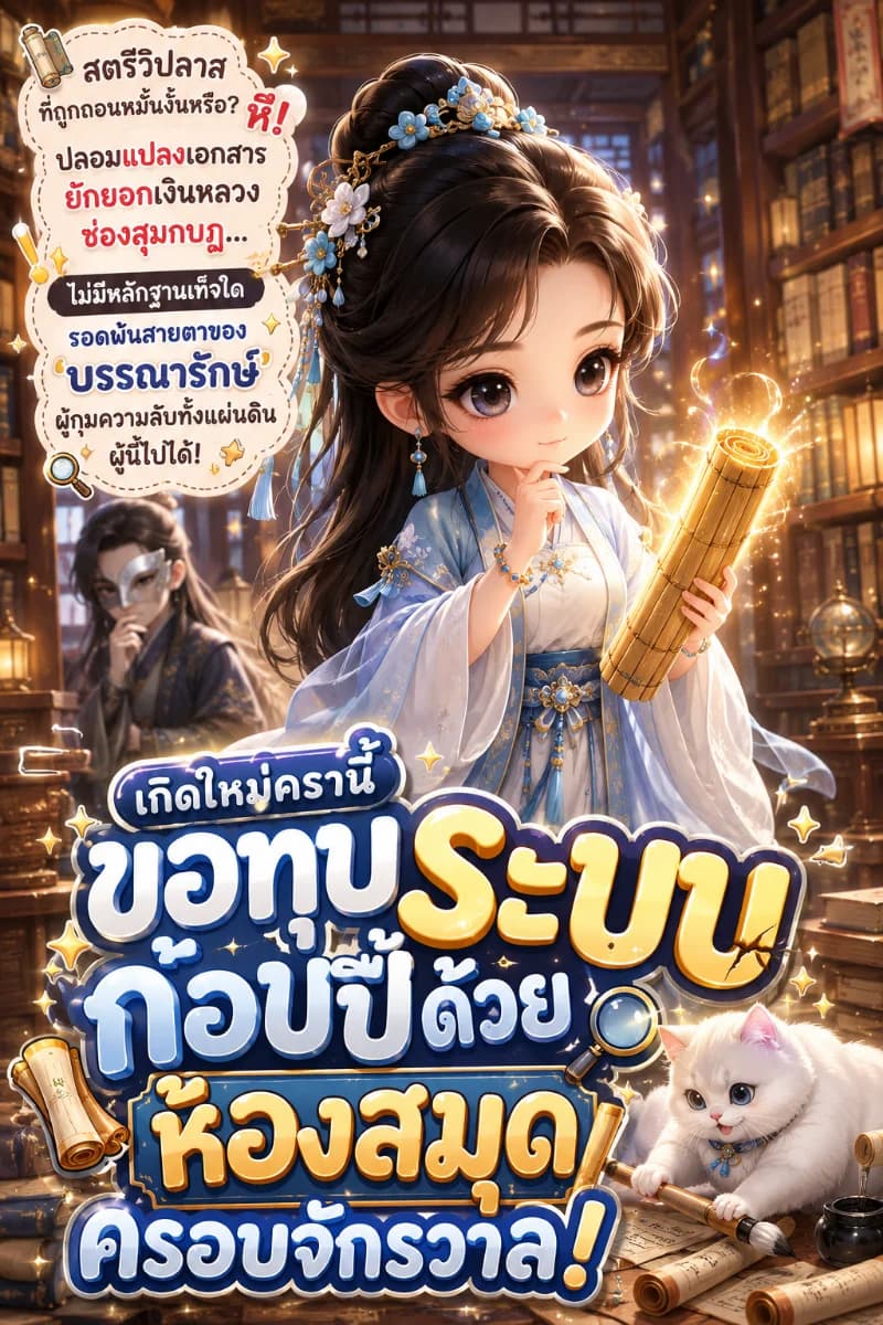 【🌸จบแล้ว】เกิดใหม่ครานี้ ขอทุบระบบก๊อปปี้ด้วยห้องสมุดครอบจักรวาล!|จีนโบราณ ชิงไหวชิงพริบ มีระบบ🍒