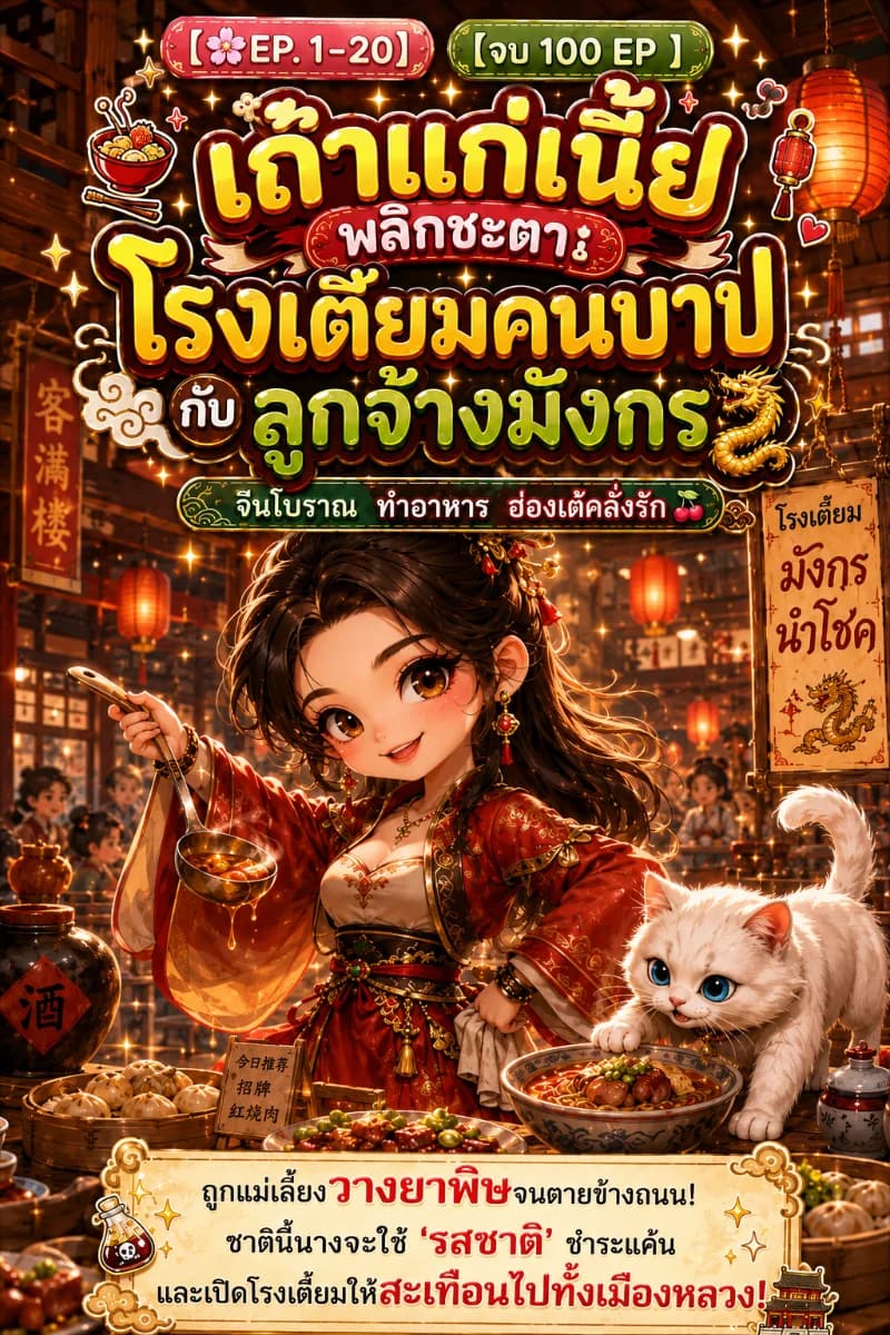 【🌸จบแล้ว】เถ้าแก่เนี้ยพลิกชะตา: โรงเตี๊ยมคนบาปกับลูกจ้างมังกร|จีนโบราณ ทำอาหาร ฮ่องเต้คลั่งรัก 🍒
