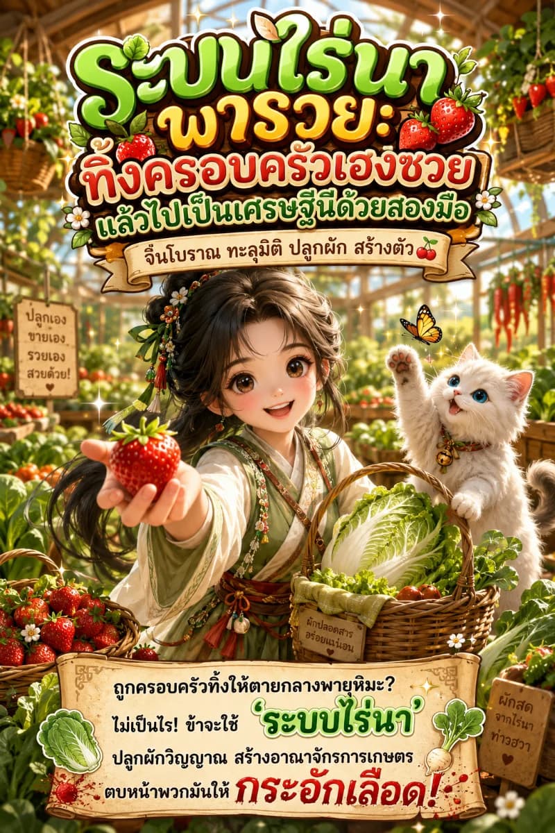 【🌸จบแล้ว】ระบบไร่นาพารวย: ทิ้งครอบครัวเฮงซวย แล้วไปเป็นเศรษฐีนีด้วยสองมือ|จีนโบราณ ทะลุมิติ ปลูกผัก สร้างตัว🍒
